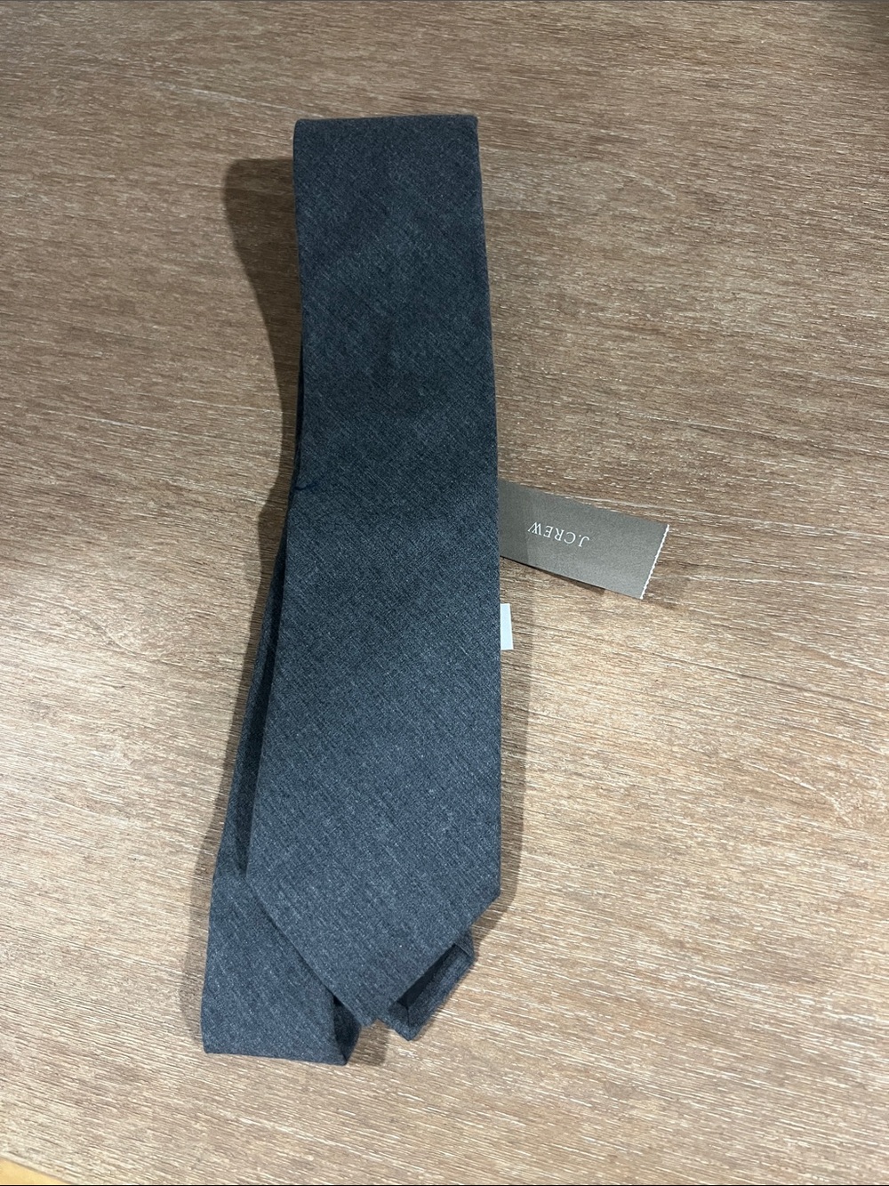 J. Crew Men's Dark Gray Solid Tie